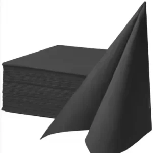 1 Ply Eco-Friendly Airlaid Napkin Custom Logo Luxury Thick Linen Feel Paper Napkins Prefold Bag Style Coffee Shop
