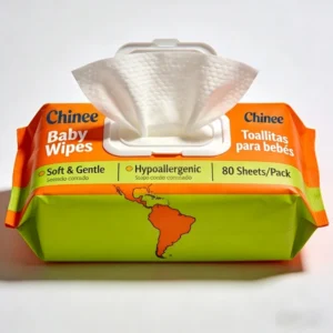 Baby Wet Wipes 80 Units Hypoallergenic Cotton Skin Care Alcohol Free