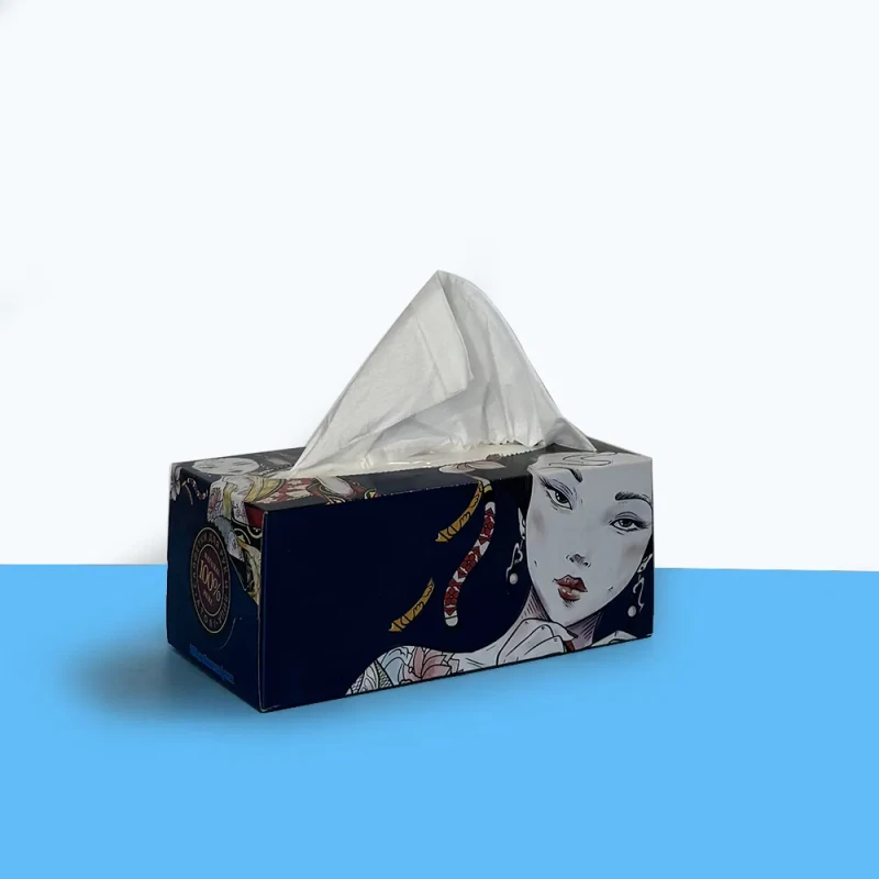 Bamboo Box Customized Logo Highly Absorbent Organic Bamboo Facial Tissue