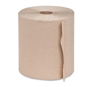 Brown Color Recycled Pulp 1ply 80m 20cm 6rolls Kraft Paper Towel Roll Hand Towel Roll Paper Towel