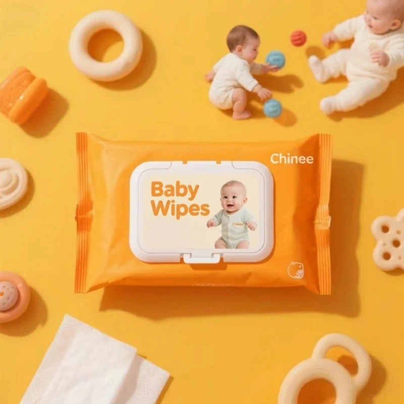 Reinigungstücher für Babys, weiche, parfümfreie Tücher, 80 Stück Baby-Feuchttücher