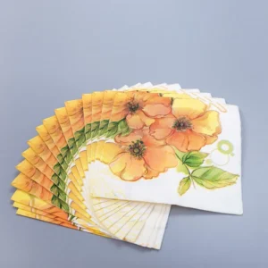 Colorful Custom Printed Dinner Napkin Tissue Paper for OEM