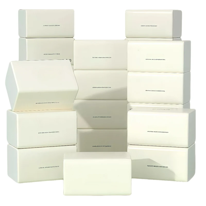 Boîte de mouchoirs de luxe imprimée avec logo personnalisé, premium et écologique