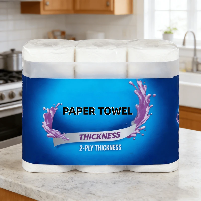 Papel toalha de cozinha personalizado à prova de óleo para cozinha, toalhas de papel descartáveis absorventes