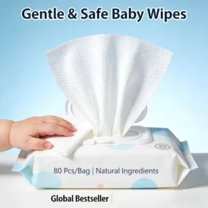 Custom Private Label Biodegradable Baby Wipes Pure Water Bamboo Unscented Sensitive Skin Wet Tissue Eco Friendly