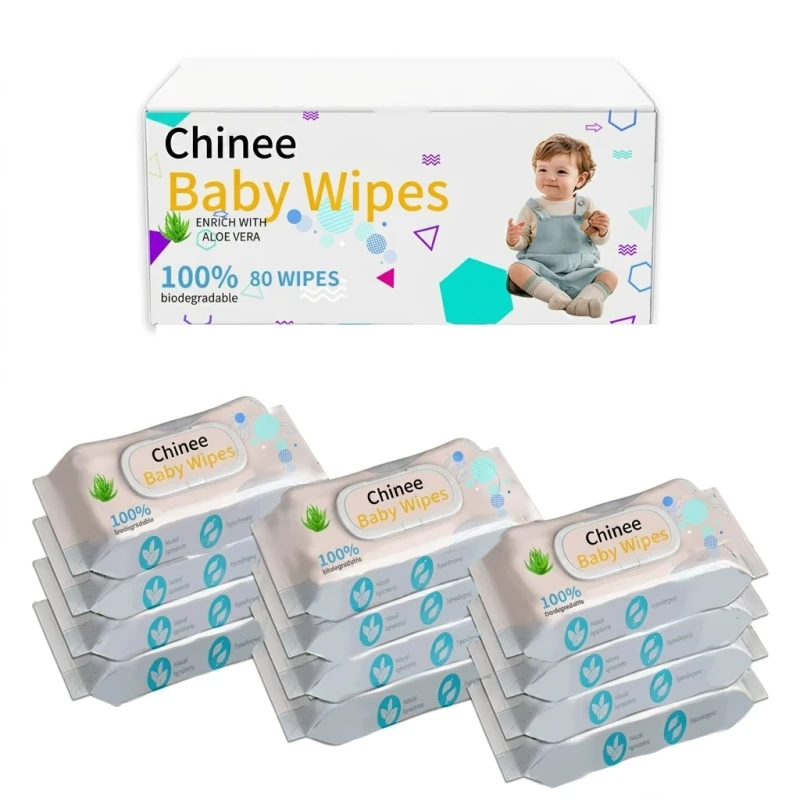 Customized Baby Hand Mouth Wipe Skincare Water Baby Wipes Spunlace Fabric Non Woven Wet Tissue Wipes