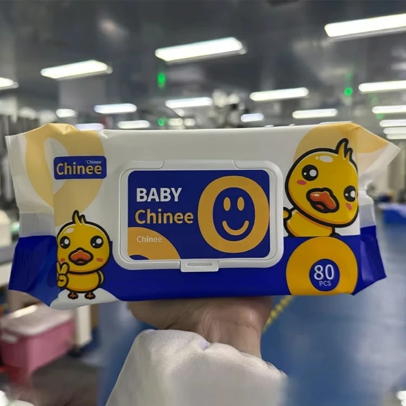 Toallitas húmedas desechables de bambú y viscosa para bebé con logotipo personalizado para el hogar