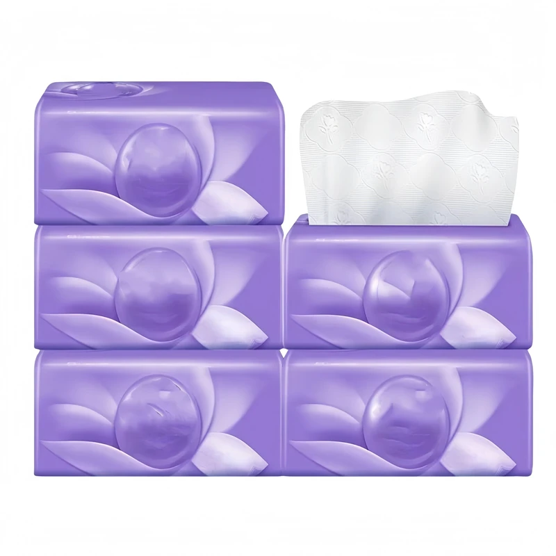 Customized Luxury Disposable Facial Tissues Portable Eco-Friendly Box Tissues Antibacterial Properties Original Wood
