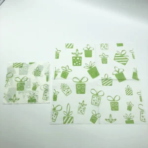 Customized Printed Christmas Paper Table Napkin with Pattern