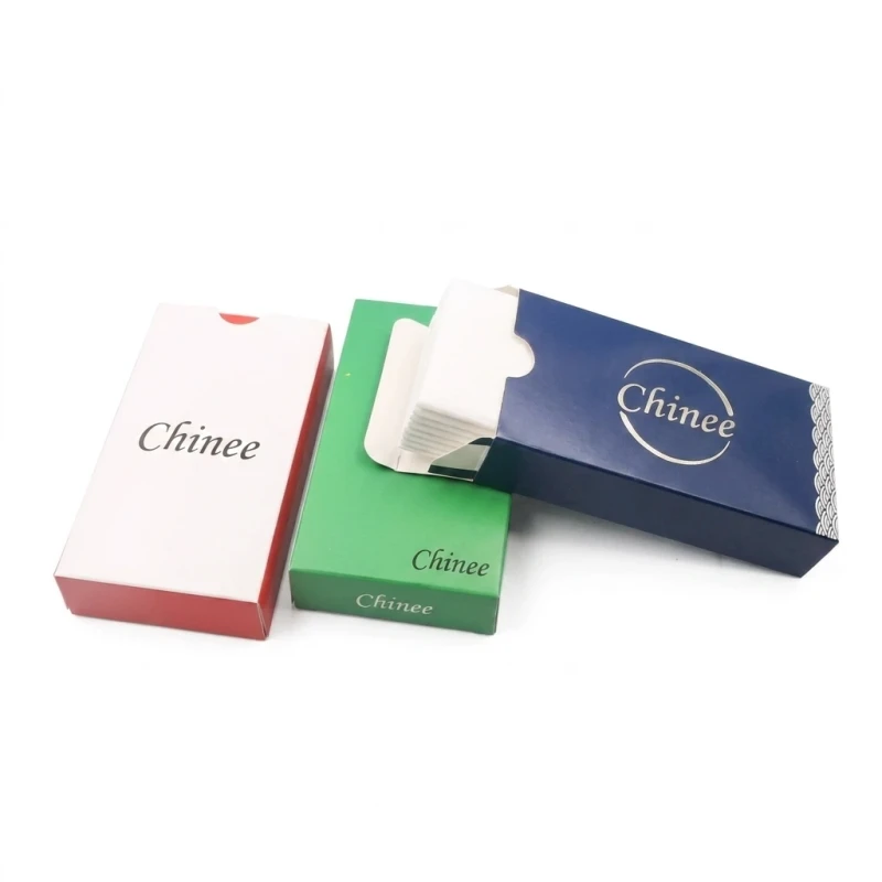 Customized Small Package Advertising Paper Box Printed With Logo Restaurant Hotel Poker Square Box Napkin Paper