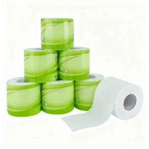 Customized Virgin Wood Pulp Tissue Paper Roll 3ply Ecofriendly Toilet Tissue Roll