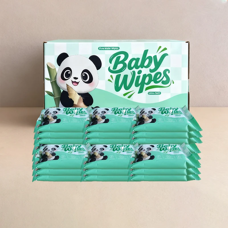 Disposable Baby Organic Compostable Natural Eco Friendly Non-Woven Antibacterial Flushable Wet Wipes