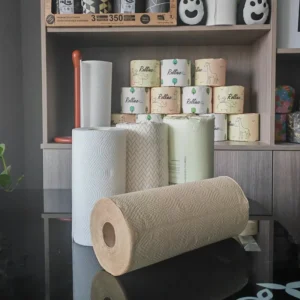 Factory Direct Home Use Disposable Cleaning Custom Bamboo Core Printing Kitchen Paper Towels Roll