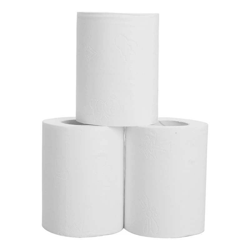 High End 100% Virgin Wood Pulp Toilet Paper 3 Ply Soft OEM Price Embossed Toilet Paper for Hotel