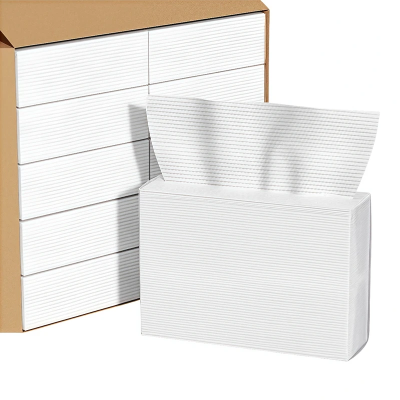 High Quality 1-2 Ply Folded Hand Towels 100% Pure Wood Pulp Premium Interfolded Strong for Toilet Use