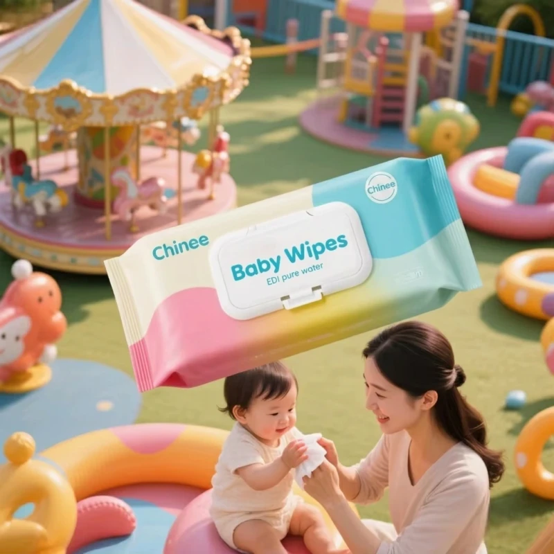 Salviette umidificate per bambini per uso domestico, organiche, per pelli sensibili, pulizia con acqua, naturali, originali, per la cura della pelle semplice