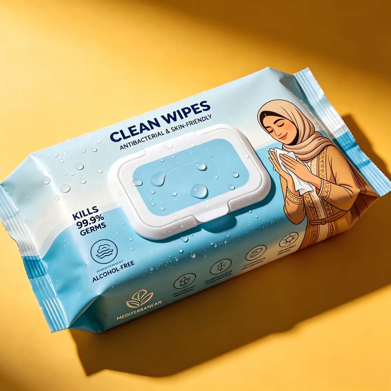 Individually Wrapped Cleaning Wipes Portable Hygiene Wet Wipes for Daily Outdoor Use