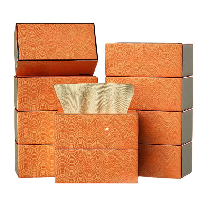 Luxurious High Quality Eco Friendly Wood Pulp Paper Facial Tissues in Customizable Tissue Boxes for Home Travel Bulk