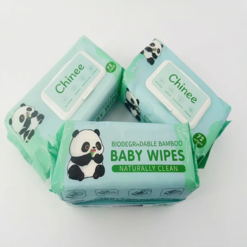 Toallitas húmedas desechables para bebés OEM, toallitas suaves para limpiar bebés, sin fragancia