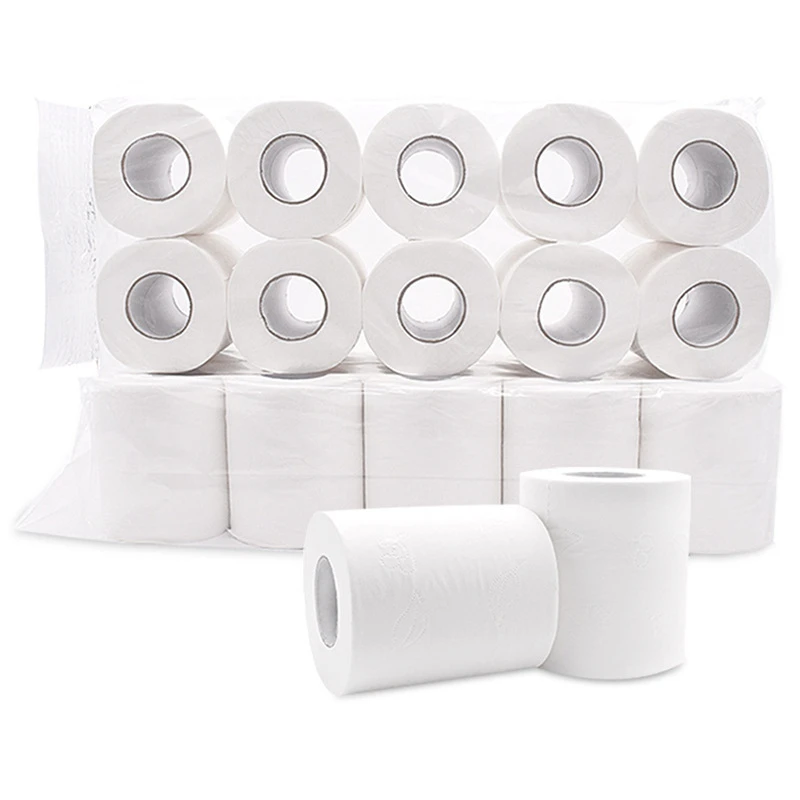 Fabricantes OEM ODM de papel higiénico sanitario soluble en agua, rollo de papel higiénico gofrado para baño