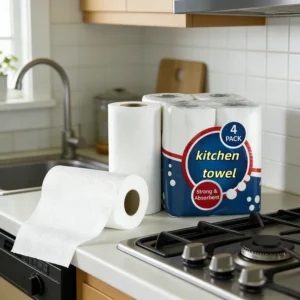 Premium Virgin Wood Pulp Kitchen Tissue Roll Household Absorbent Oil Paper Towel for Kitchen