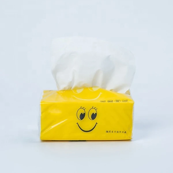 Recycled Box Facial Tissue No Dust Bamboo Facial Tissue