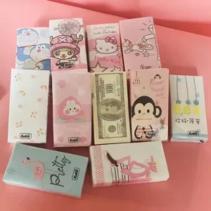 Take Along Small Bag Facial Tissue 3 Layers 7 Pieces of Portable Pocket Tissue Raw Wood Pulp Paper Handkerchief
