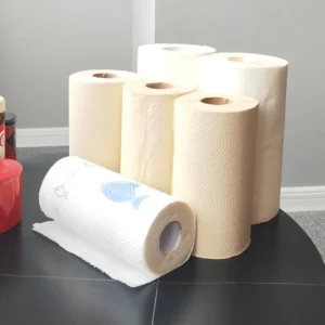 White and Strong Bamboo Kitchen Towel Roll and Individual Wrapped Kitchen Towel